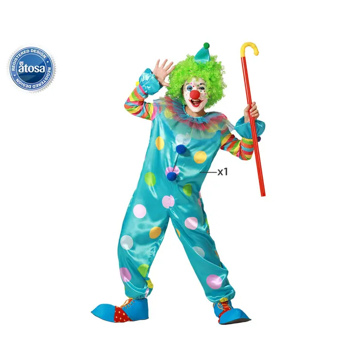 Costume for Children Male Clown 5-6 Years