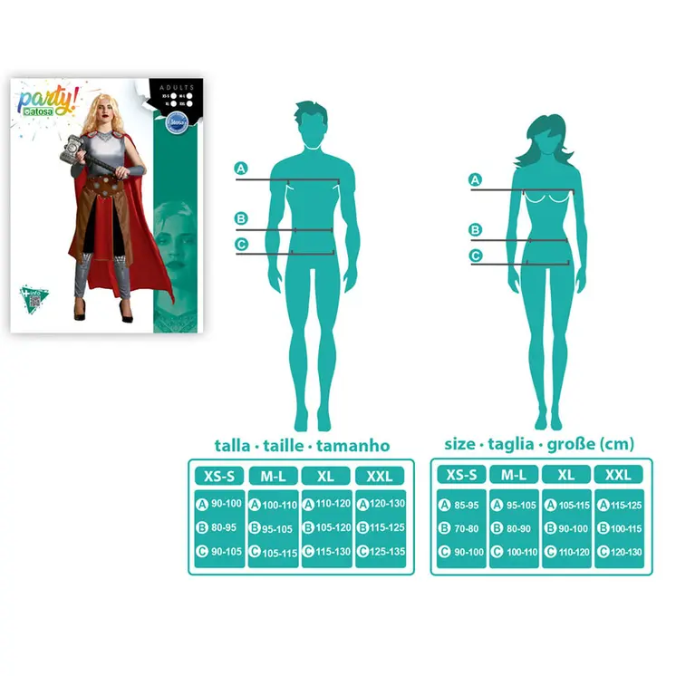 Costume for Adults Superheroine