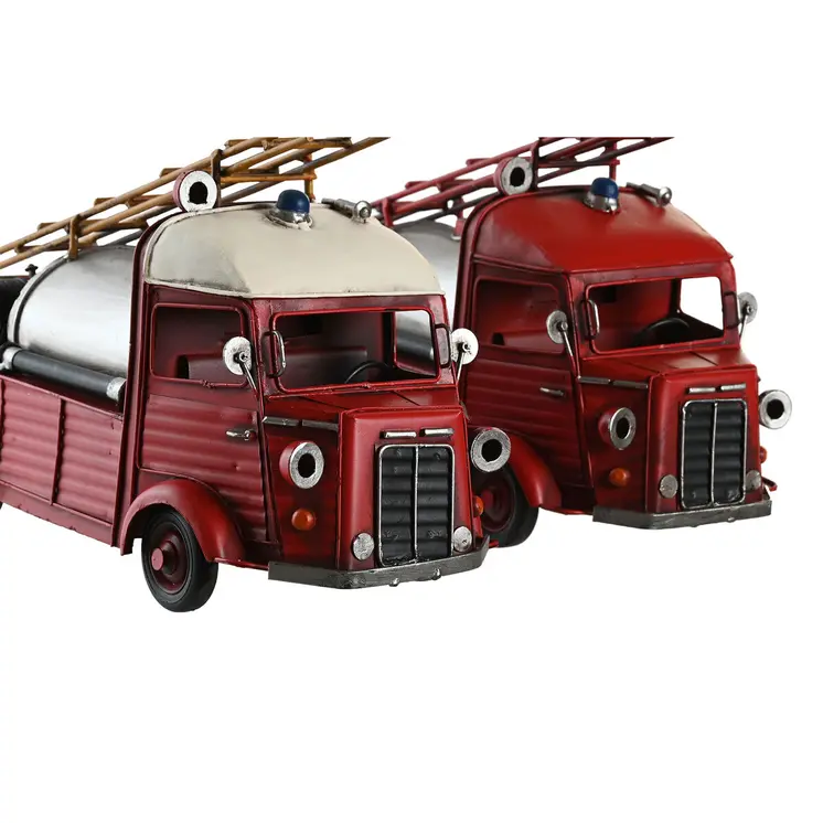 Decorative Figure DKD Home Decor Red Silver Vintage 33 x 14 x 19 cm (2 Units)