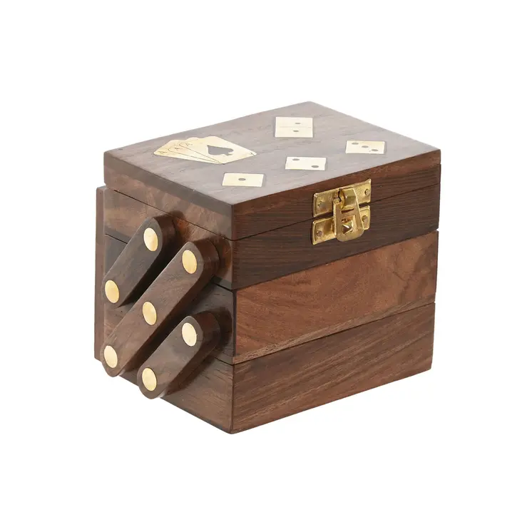 Games Home ESPRIT Wood 13 x 10 x 10 cm