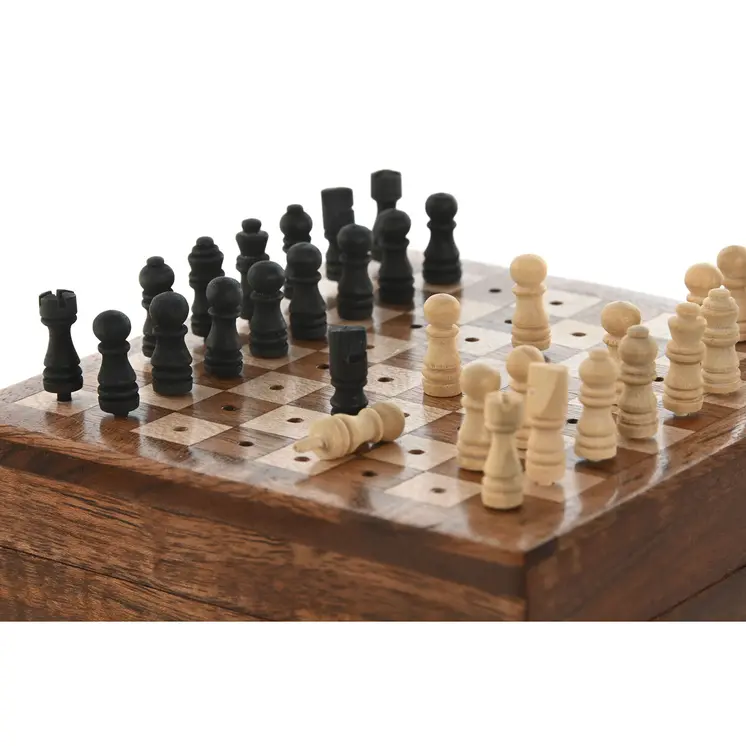 Games Home ESPRIT Wood 13 x 12 x 8 cm