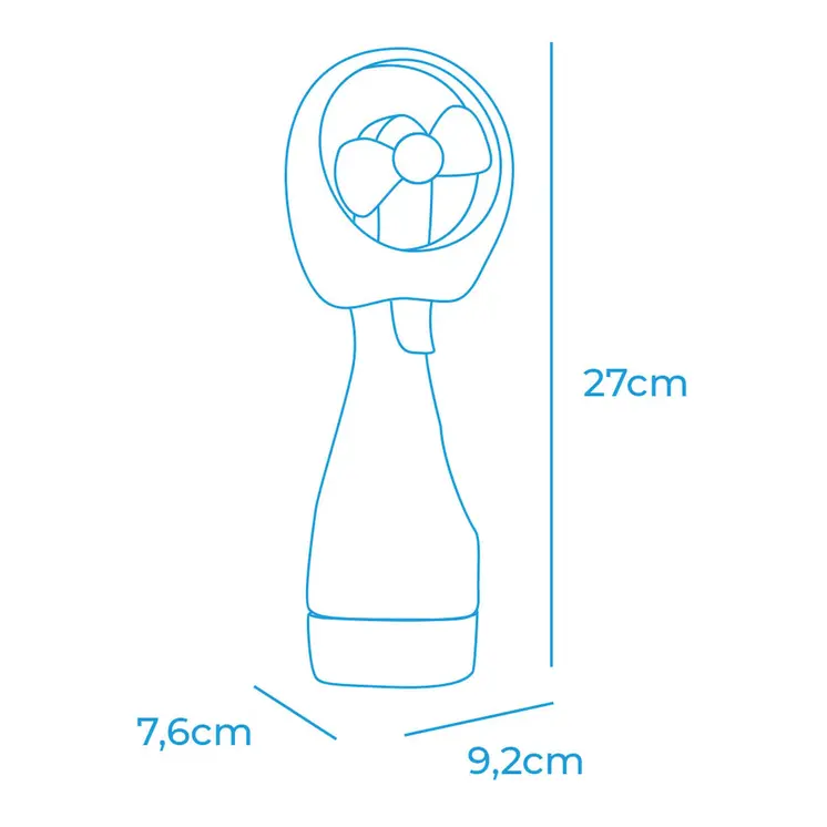 Mini Portable Fan EDM 33979 Atomiser Bottle