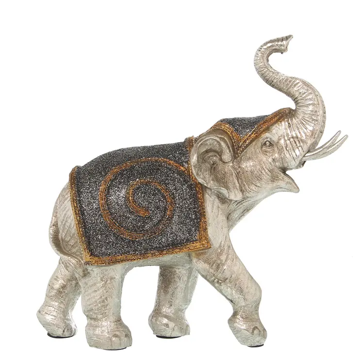 Decorative Figure Alexandra House Living Silver Elephant
