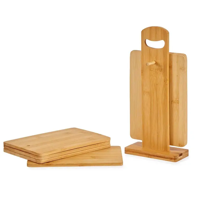 Set of chopping boards Vintage Coconut JWKW-4411 Brown Cutting board With support