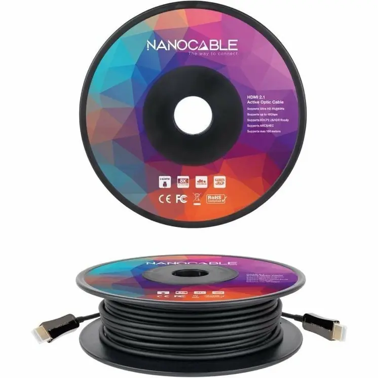HDMI Cable NANOCABLE 10.15.2180 80 m Black