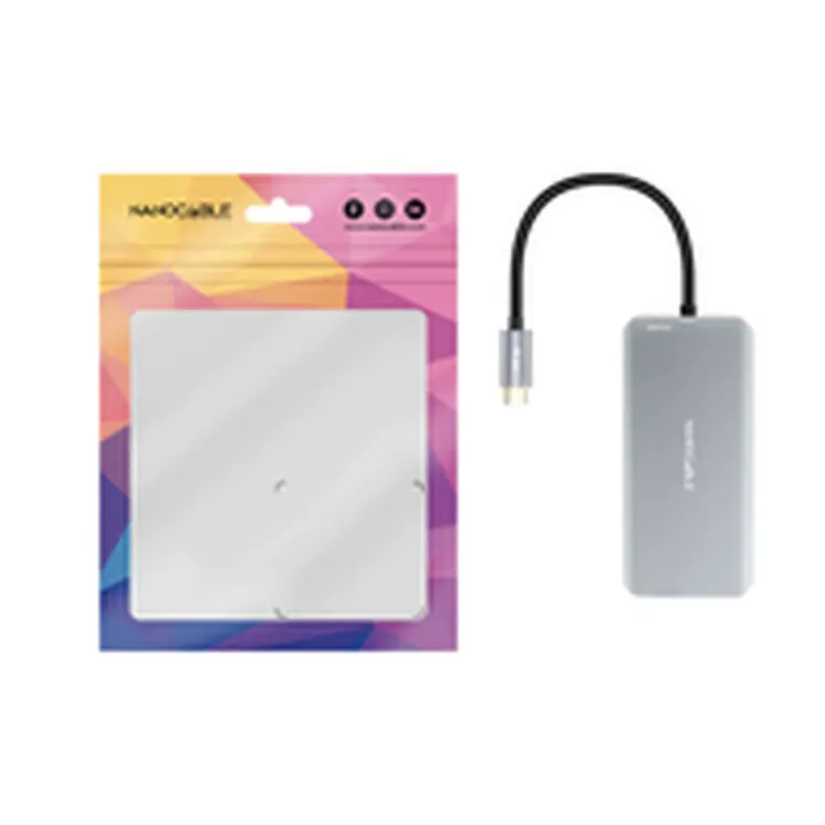 USB Hub NANOCABLE 10.16.1009 Grey (1 Unit)