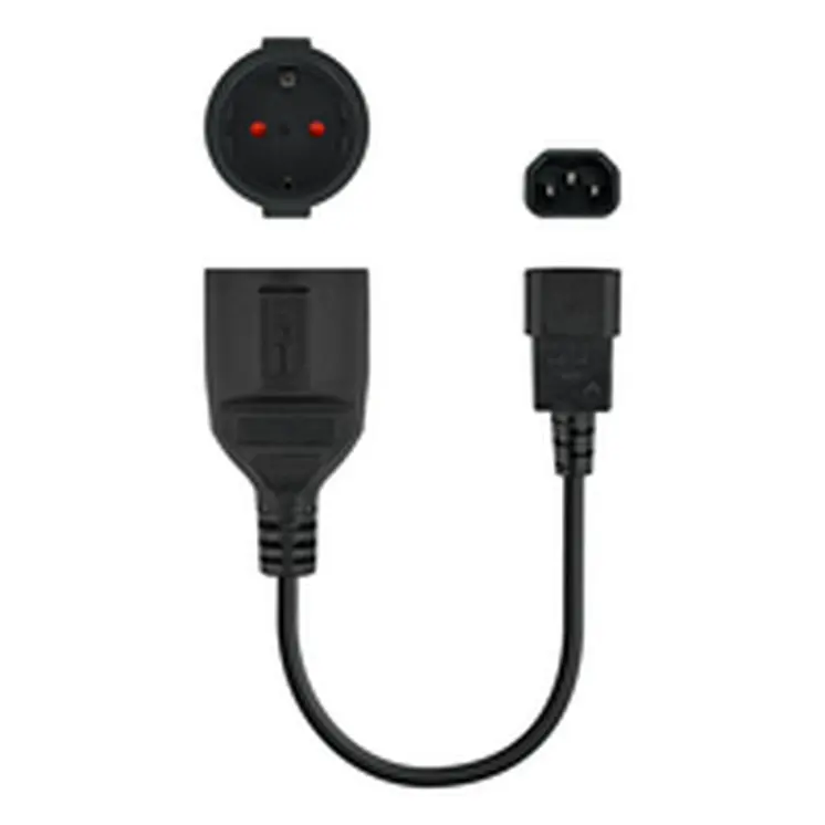 Power Cord NANOCABLE Black 50 cm