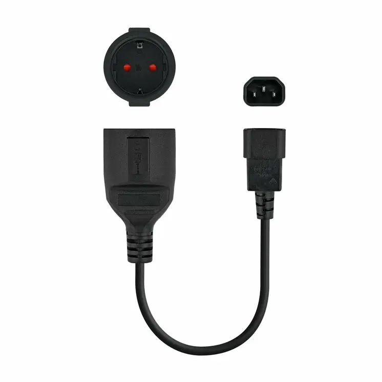 Power Cord NANOCABLE Black 50 cm
