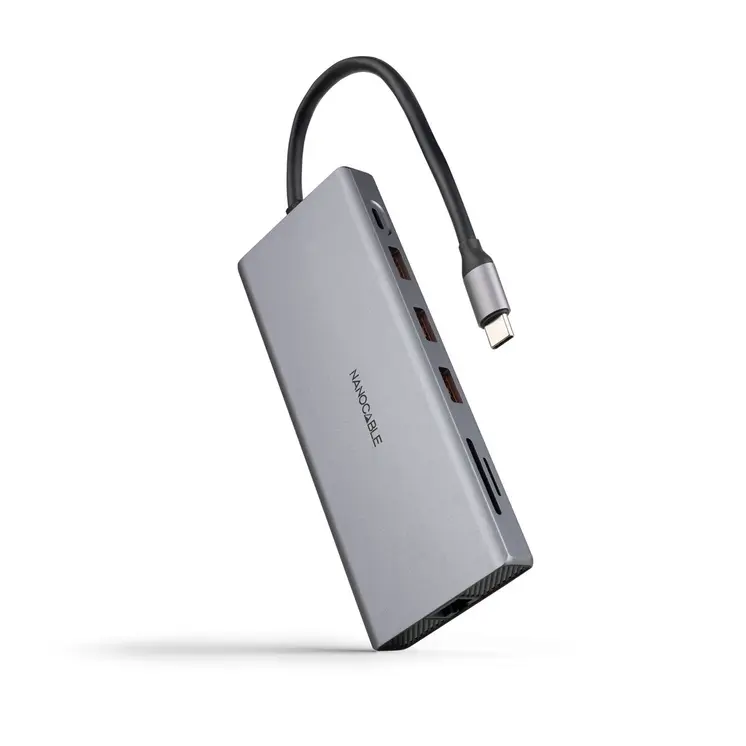 USB Hub NANOCABLE Grey 100 W