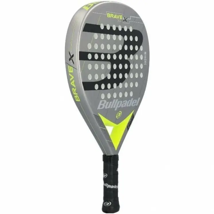 Padel Racket Bullpadel Brave 3.0 2021 Yellow Grey Fibreglass