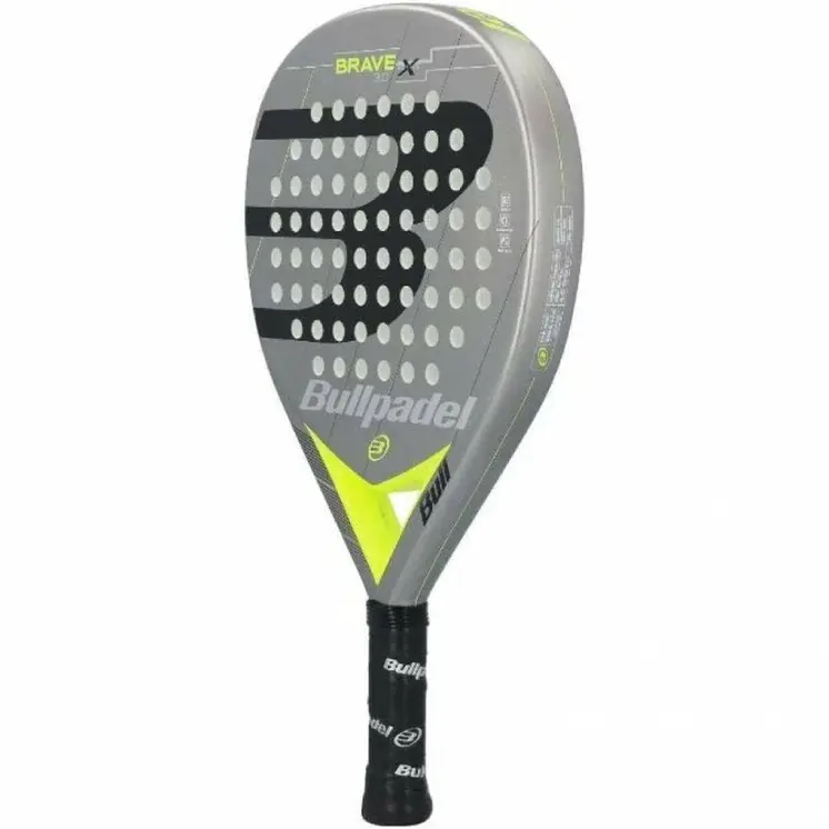 Padel Racket Bullpadel Brave 3.0 2021 Yellow Grey Fibreglass