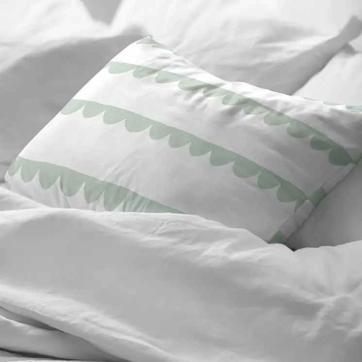 Pillowcase Kids&Cotton Guildo Mint 40x60cm 40 x 60 cm 100% cotton