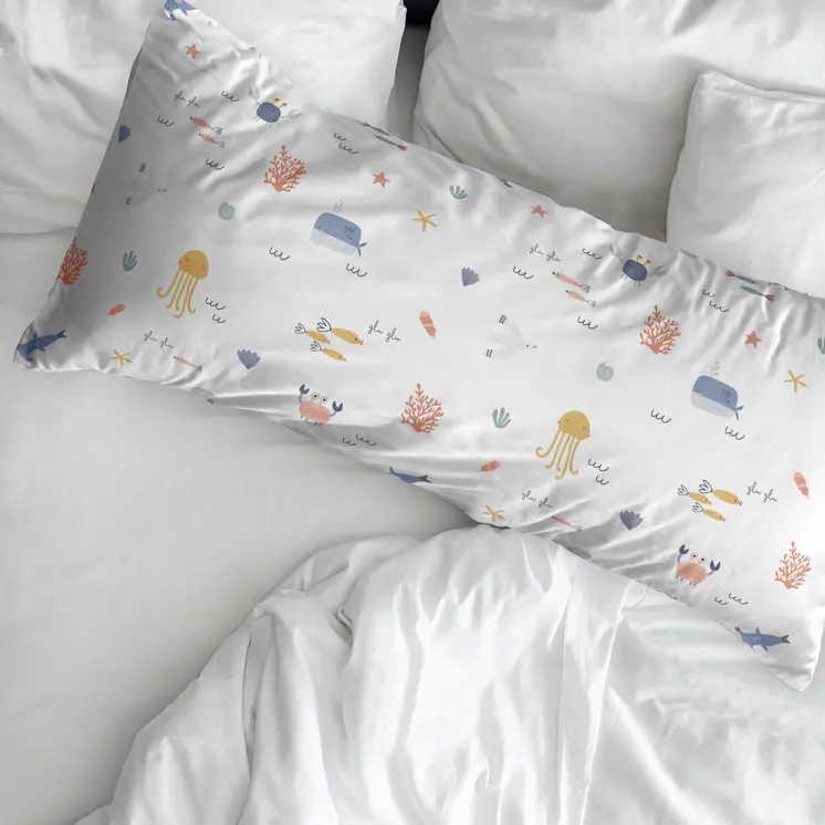Pillowcase Kids&Cotton Malu Multicolour 45 x 110 cm 100% cotton