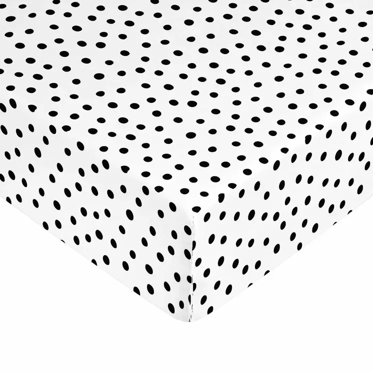 Fitted bottom sheet Kids&Cotton Kibo Black Single 105 x 200 cm