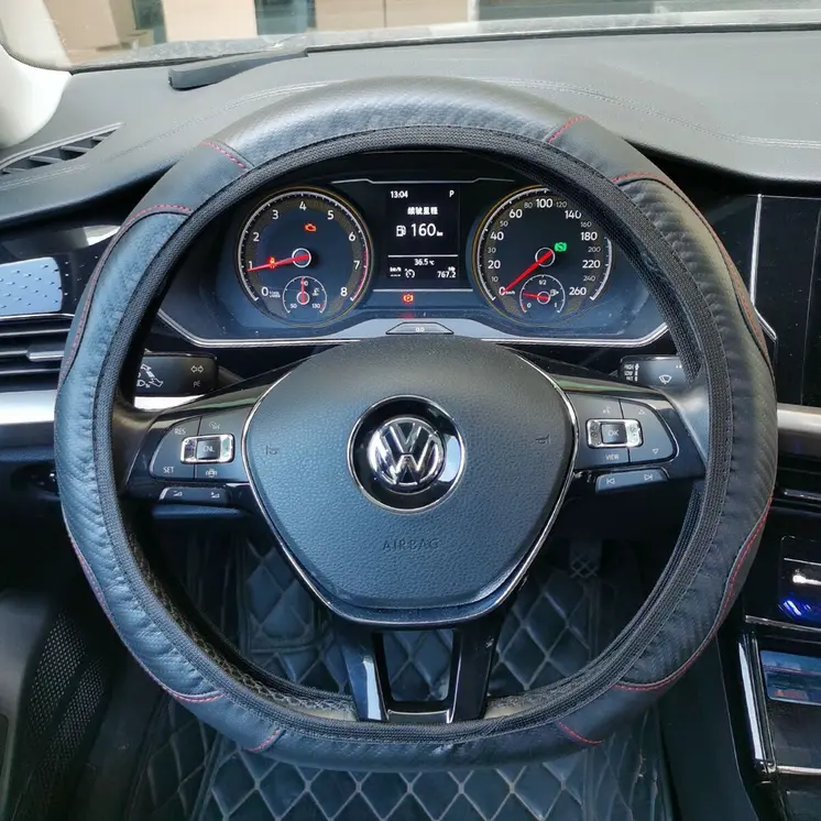 Steering Wheel Cover OCC Motorsport OCCFV0051 Charcoal 38 cm