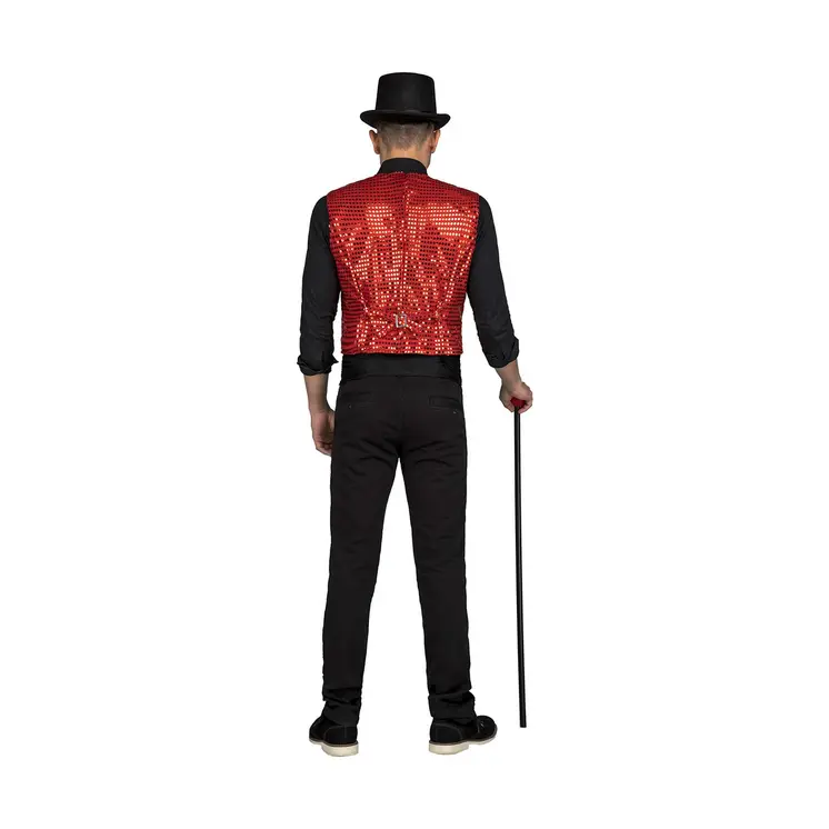 Costume for Adults My Other Me Showman Red Vest M/L