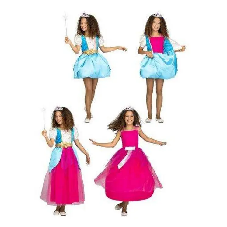 Costume for Children My Other Me Princess 7-9 Years Blue 2-in-1 Bodice