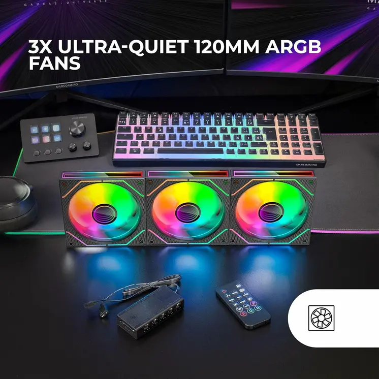 CPU Fan Tacens TACMARS-MF3DPROKIT Ø 12 cm