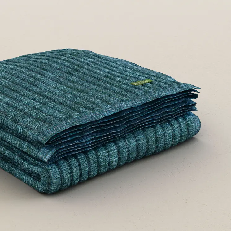 Bed Cover Benetton Blue 140 x 190 cm