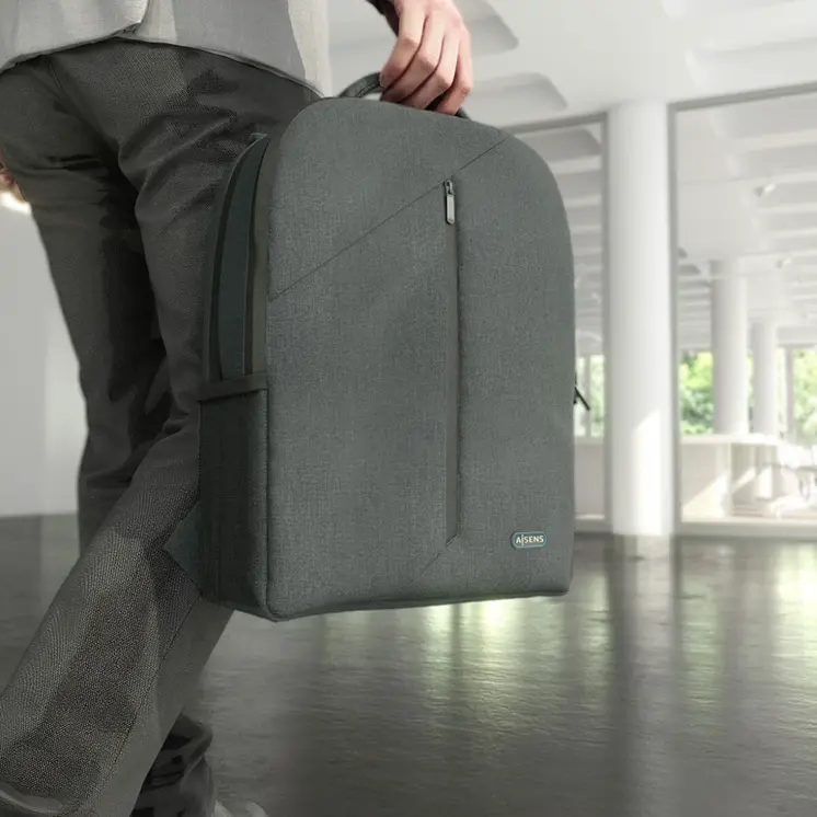Laptop Backpack Aisens ASBG-BP084-GR Grey (1 Unit)