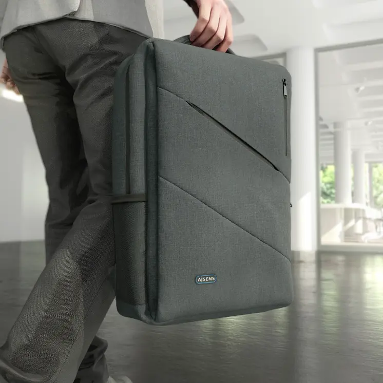 Laptop Backpack Aisens ASBG-BP085-GR Grey (1 Unit)