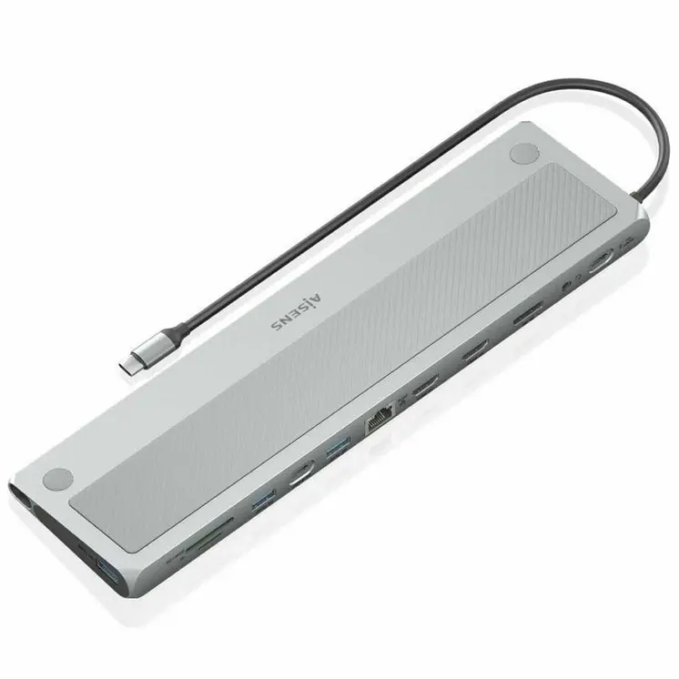 USB Hub Aisens ASUC-12P020-GR Grey 100 W 50 W