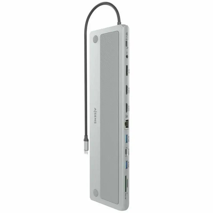 USB Hub Aisens ASUC-12P020-GR Grey 100 W 50 W