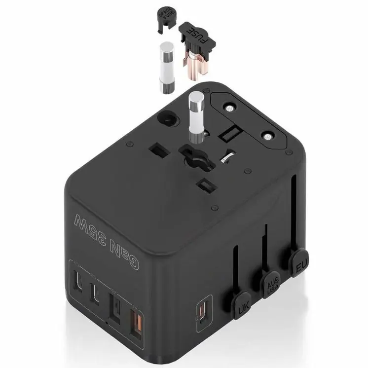 Wall Charger Aisens ASPS-2A3C09-BK 35 W Black