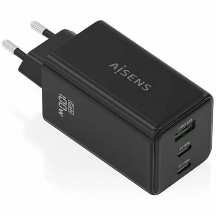 Cordless Charger Aisens ASCH-100W3P052-BK Black 100 W