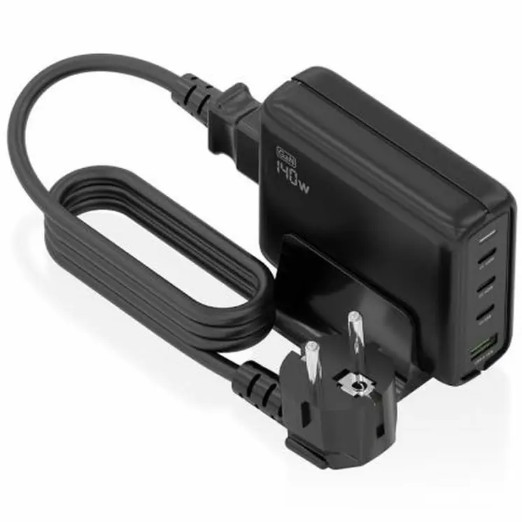 Cordless Charger Aisens ASCH-140W4P056-BK Black 140 W