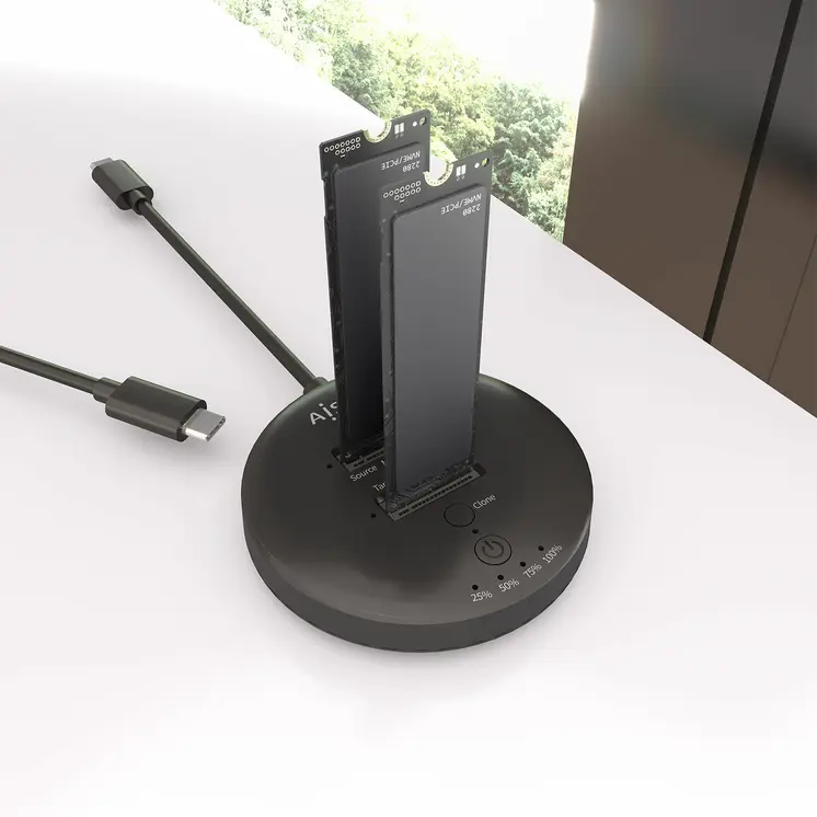 Charging base Aisens ASDS-2M2N05-BK Black