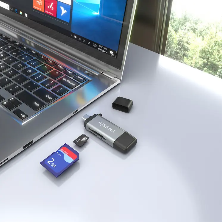 Card Reader Aisens ASCR-2AC11-GR Grey