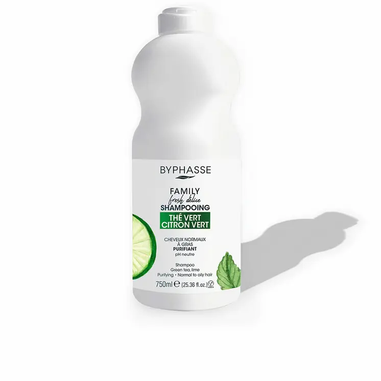 Purifying Shampoo Byphasse Family Fresh Delice 750 ml Green Tea Lime