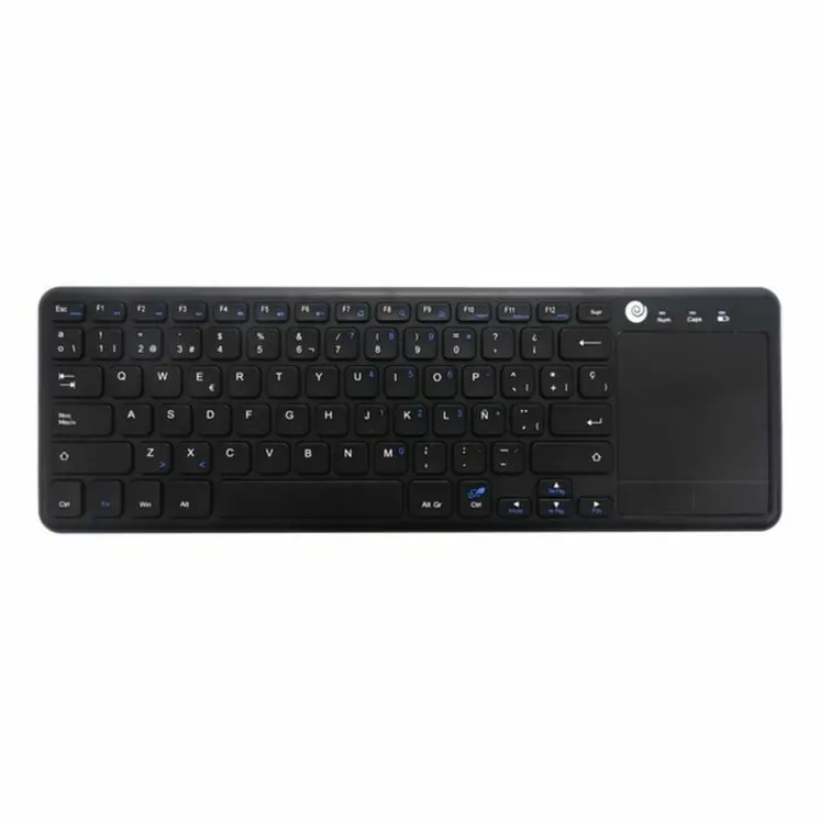 Keyboard with Touchpad CoolBox CoolTouch Black QWERTY