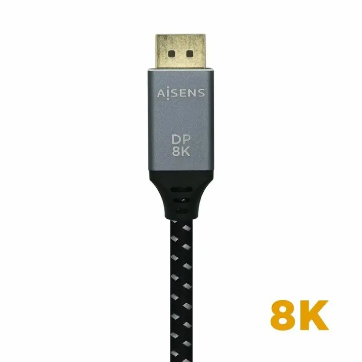 DisplayPort Cable Aisens A149-0438 Black Black/Grey 3 m