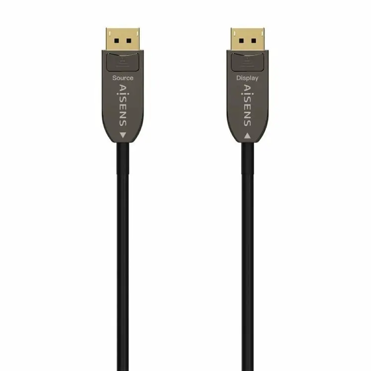 DisplayPort Cable Aisens A155-0610 Black 50 m