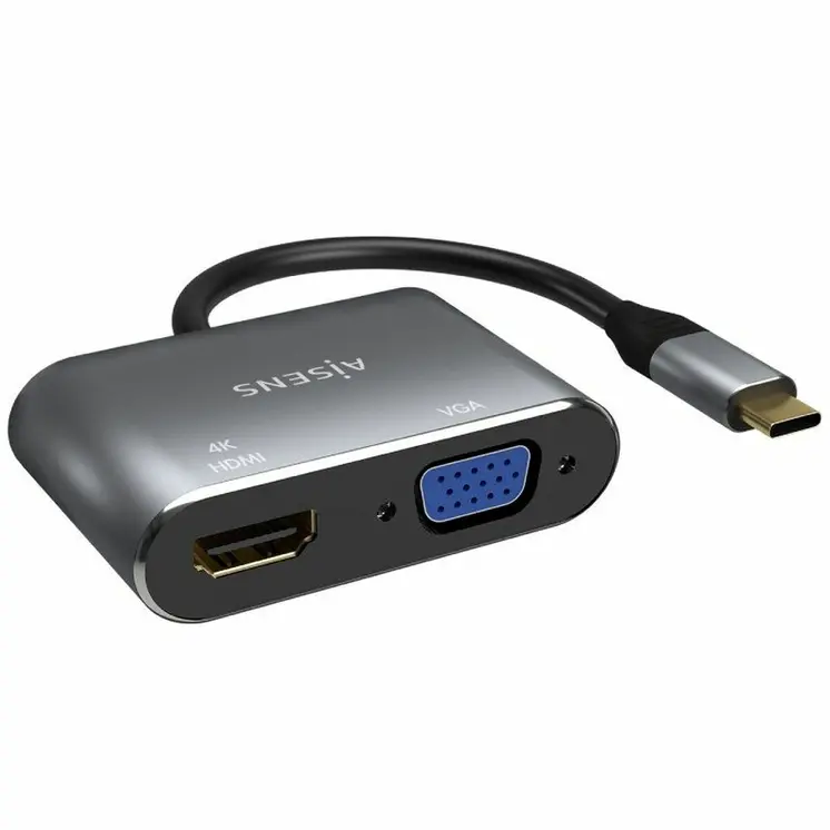 HDMI to VGA Adapter Aisens A109-0627 Grey 15 cm