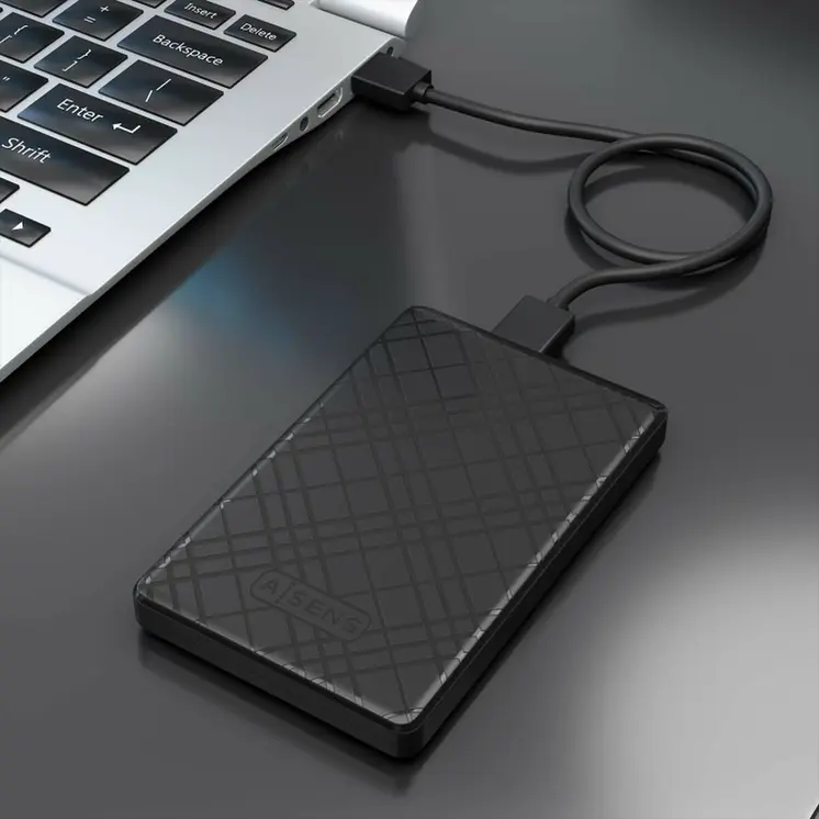 External Hard Drive Aisens ASE-2522B Black