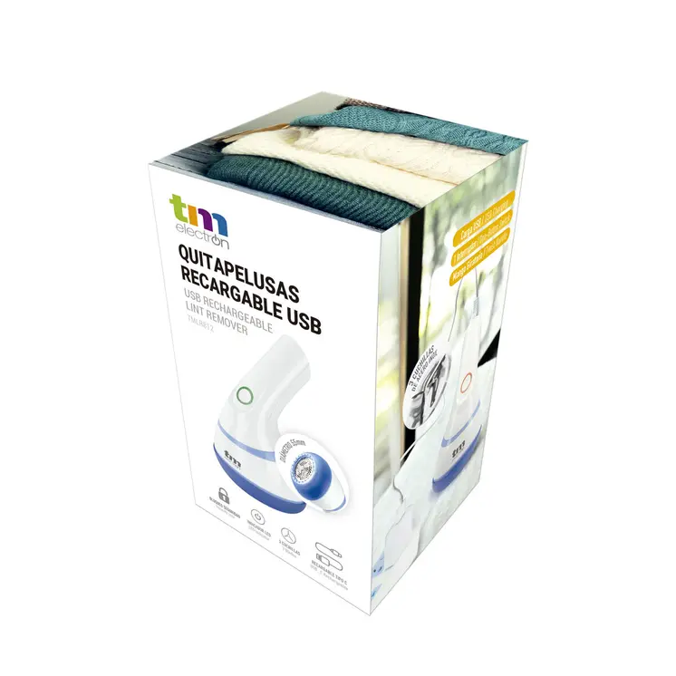 Rechargeable Electric Lint Remover TM Electron White Compact