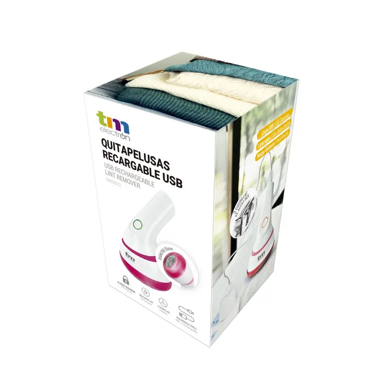 Rechargeable Electric Lint Remover TM Electron White Compact