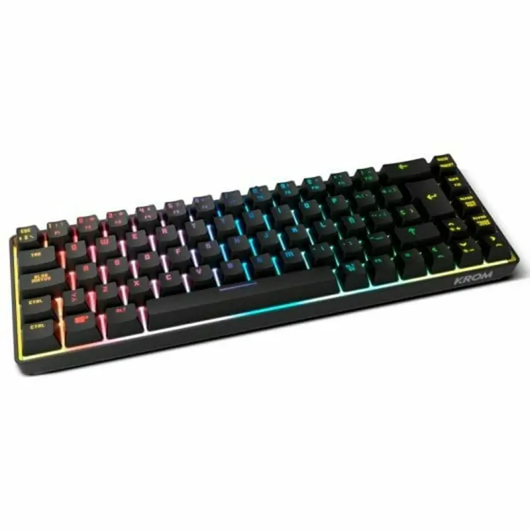 Keyboard Krom NXKROMKALISTASP Spanish Qwerty Black