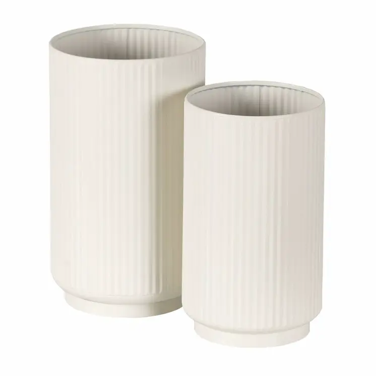 Set of Planters Multicolour Iron 2 Units