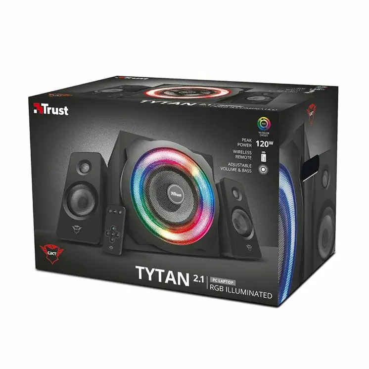 PC Speakers Trust GXT 629 Tytan 120 W Black 30 W 60 W 10 W