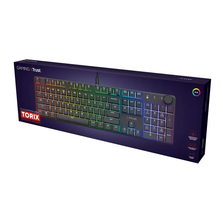 Keyboard Trust GXT 866 TORIX Black Qwerty US