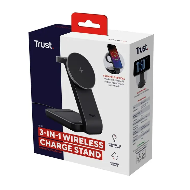 Dockstation Trust 25464 Black 20 W (1 Unit)