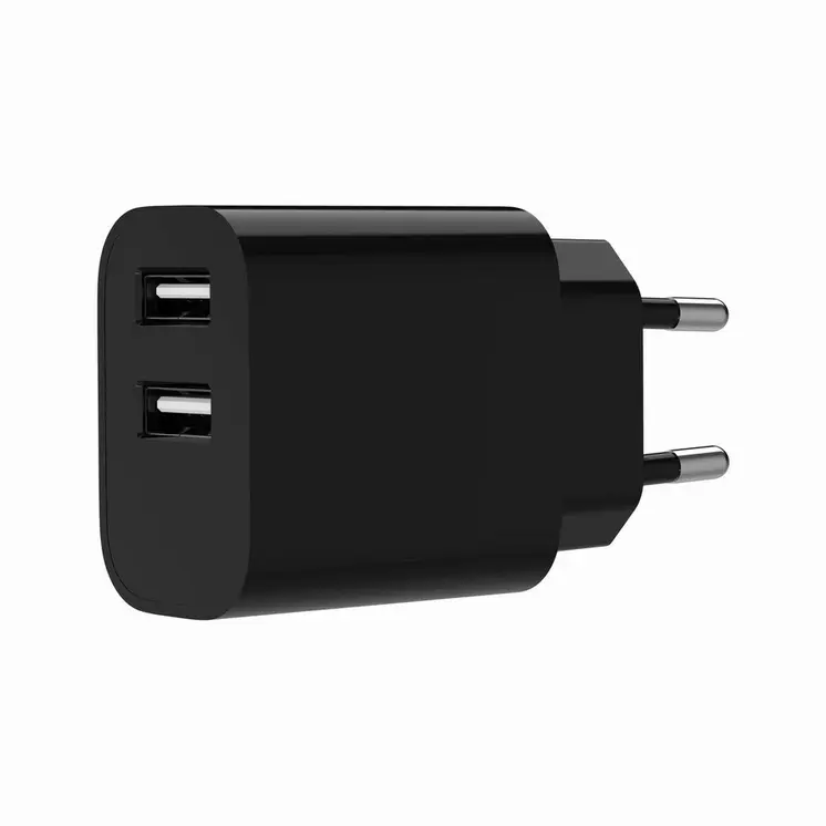 Wall Charger GEMBIRD TA-UC-2A12-01-BK White