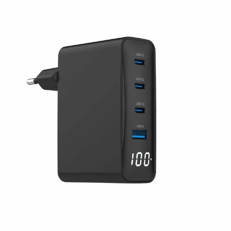 Wall Charger GEMBIRD TA-UC-PDQC100LCD-01-BK