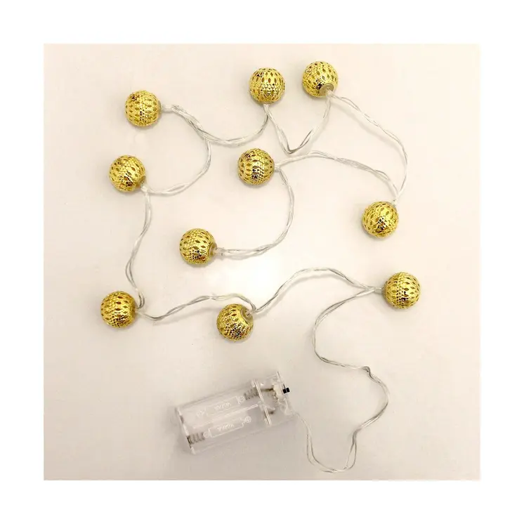 Wreath of LED Lights Decorative Lighting Gold