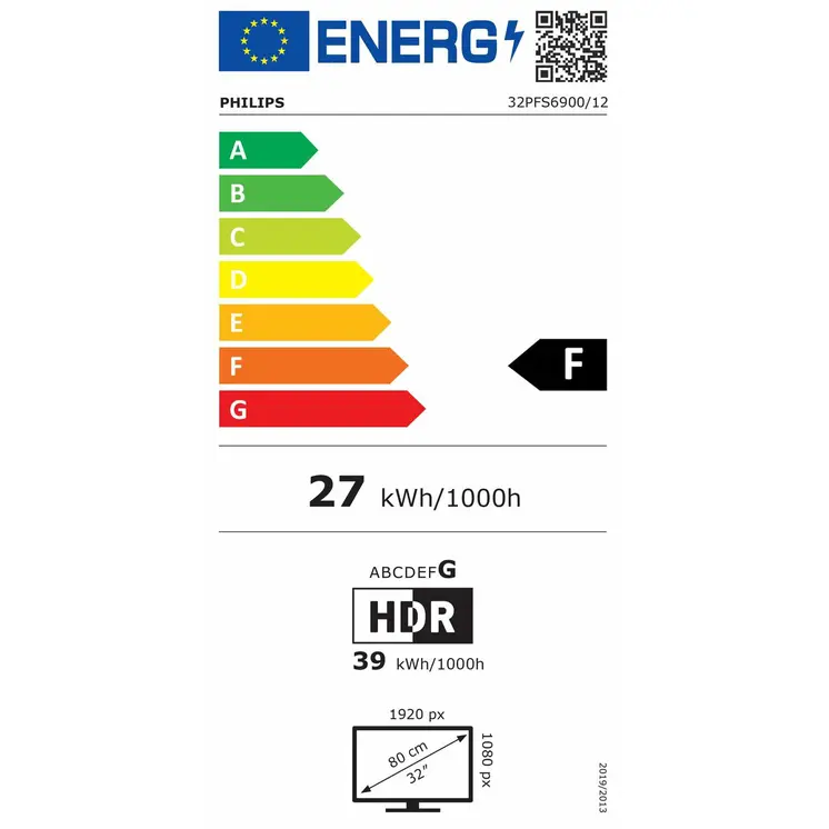 Smart TV Philips 32PFS6900/12 Full HD 32" LED HDR