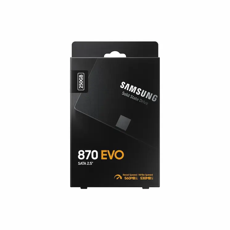 Hard Drive Samsung 870 EVO 250 GB SSD Black